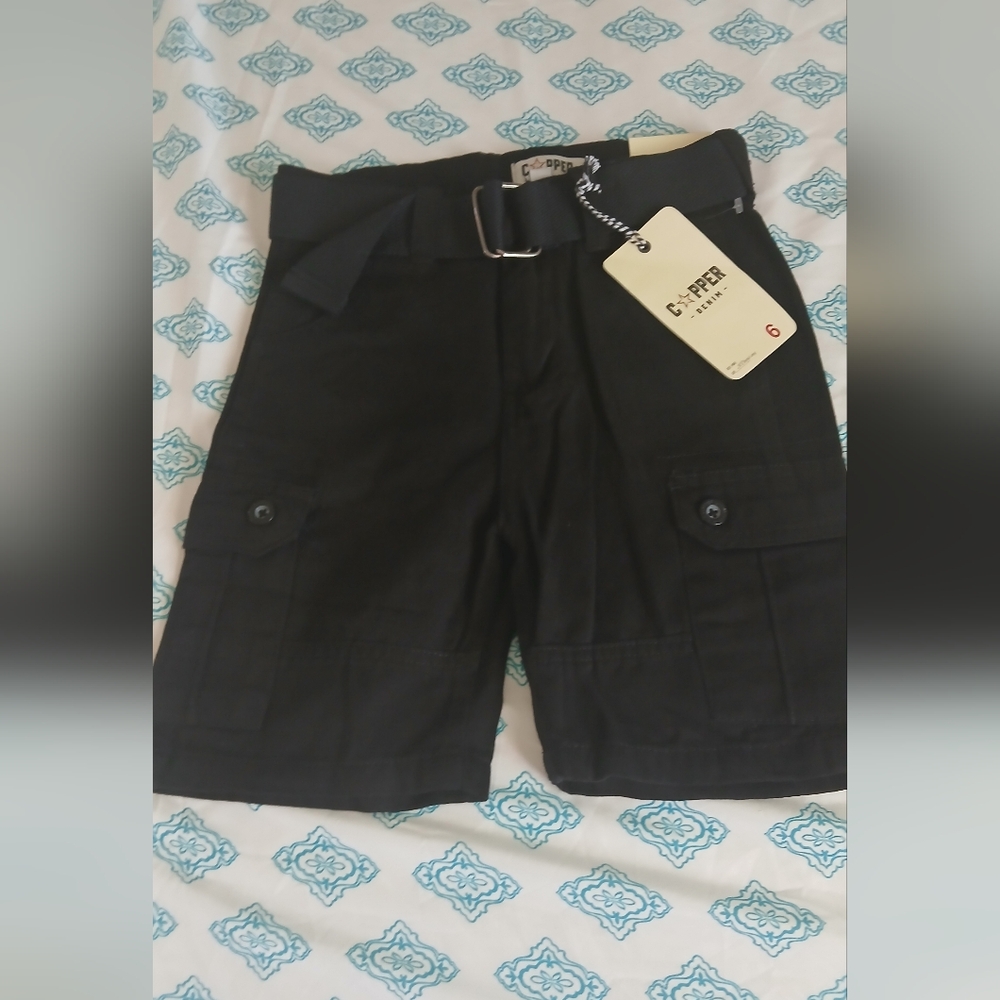 Black Cargo Shorts